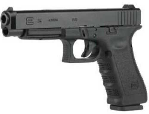 Glock 34 9mm Luger, Adjustable Sights, 5.3" Barrel, 2 10 Capacity Pistol PI3430101